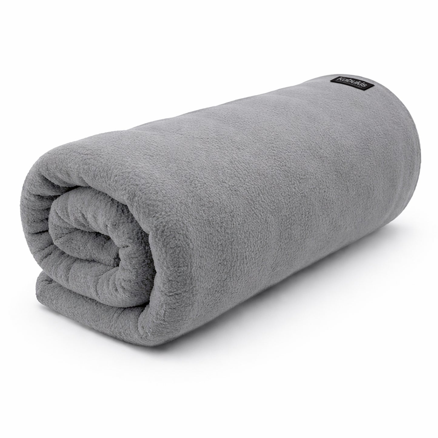 Sofa/Camping Plush Fleece Throw Blanket - Cozy Comfort in Grey 160x180