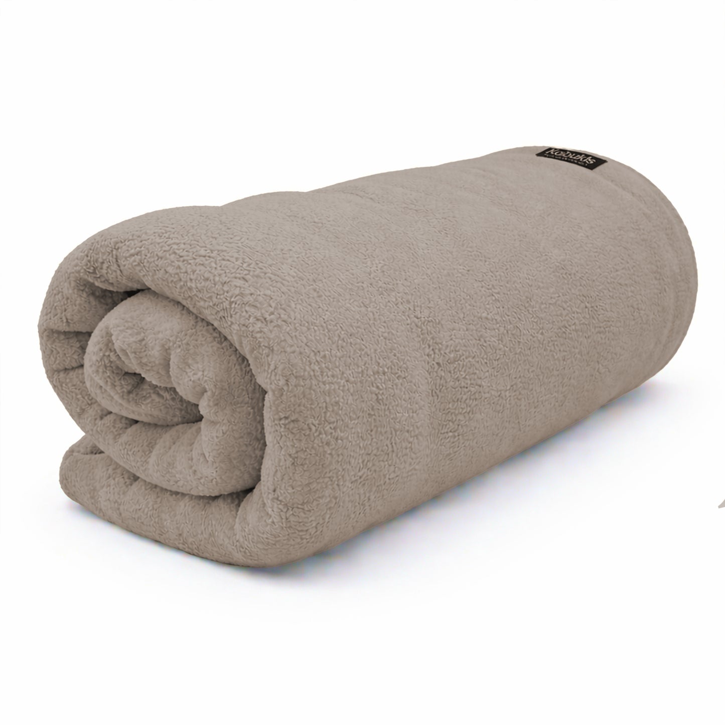 Sofa/Camping Plush Fleece Throw Blanket - Cozy Comfort in Beige 160x180