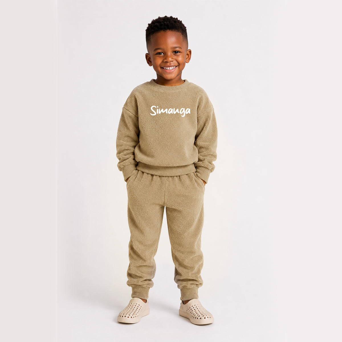 Kids Unisex Fleece Pyjamas 230gsm or Cosy Loungewear - Can be personalised