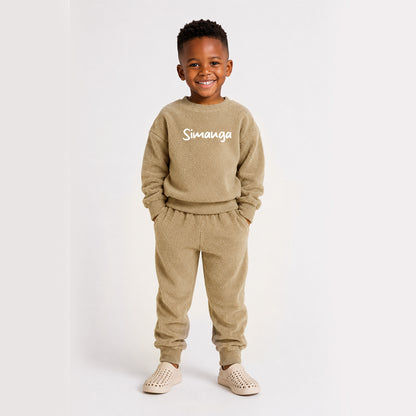 Kids Unisex Fleece Pyjamas 230gsm or Cosy Loungewear - Can be personalised