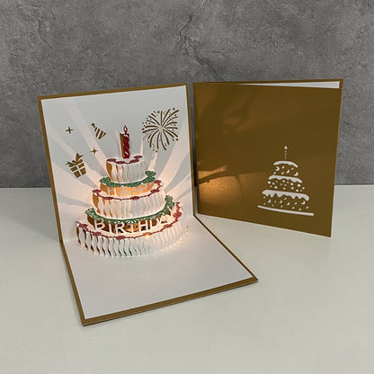 Kabukis 3D Pop-Up Birthday Card with Lights and Music – Premium