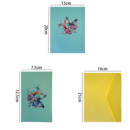 Floral 3D Butterfly PopUp Greeting Card -A Heartfelt Touch for Any Occasion