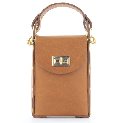 Modena Cross Body Phone Bag - Caramel Tan
