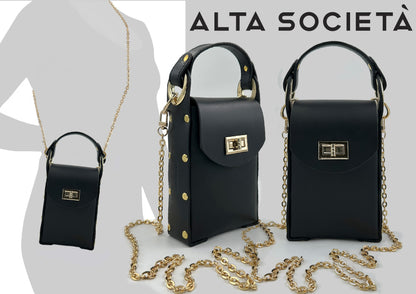 Modena Cross Body Phone Bag - Black