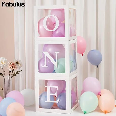 Kabukis Chic 'ONE' Balloon Box - Celebrate Baby's Big Milestone!