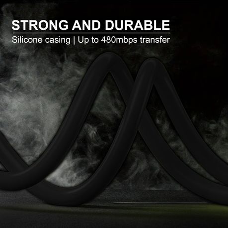 240W MAX 4in1 Fast Charger Cable - Powerful USB-C, Type-C & Lightning Black