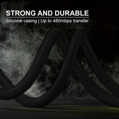 240W MAX 4in1 Fast Charger Cable - Powerful USB-C, Type-C & Lightning Black