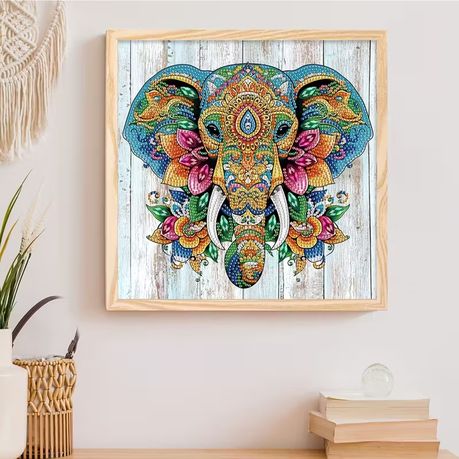 Diamond Dot Art Painting Kit Elephant Craft - Sparkling 5D DIY Fun