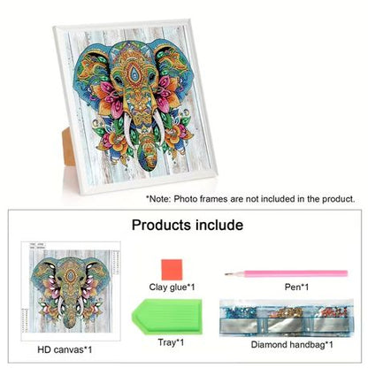 Diamond Dot Art Painting Kit Elephant Craft - Sparkling 5D DIY Fun