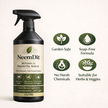 NeemDit Ready To Use Neem Oil Plant Spray 1L - Powerful Natural Care