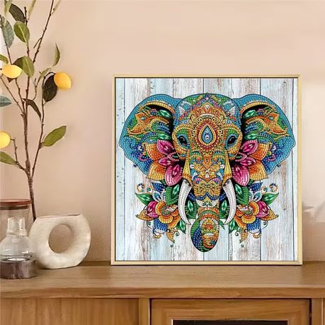Diamond Dot Art Painting Kit Elephant Craft - Sparkling 5D DIY Fun