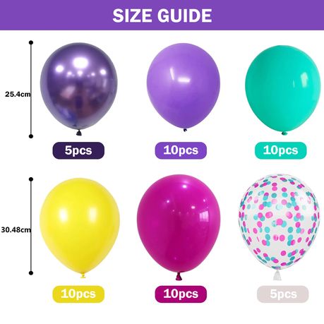 50 Pieces Vibrant Metallic Confetti Balloons - Celebrate in Color & Style