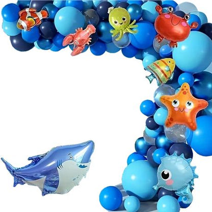 Kabukis 110 Pcs Sea Party Decorations - Balloon Arch to an Ocean Paradise