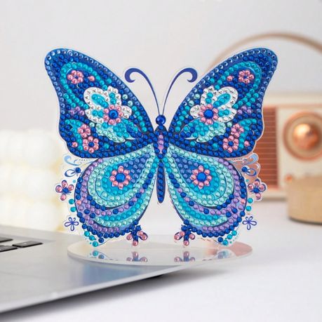 5D DIY Diamond Art Painting Kit - Dazzling Butterfly Desk Decor