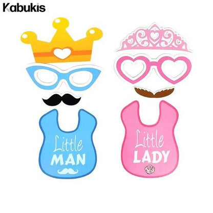 Kabukis Gender Reveal Baby Shower Photography Props - Do Picture-Perfect!