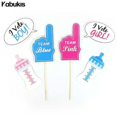 Kabukis Gender Reveal Baby Shower Photography Props - Do Picture-Perfect!