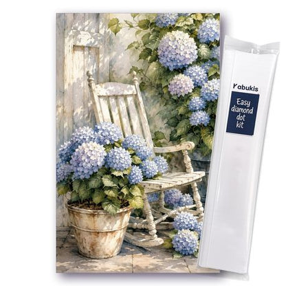 Kabukis 5D DIY Diamond Dot Painting Kit Hydrangea Garden 40x50cm -Beautiful