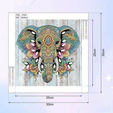 Diamond Dot Art Painting Kit Elephant Craft - Sparkling 5D DIY Fun