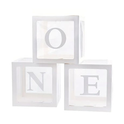 Kabukis Chic 'ONE' Balloon Box - Celebrate Baby's Big Milestone!