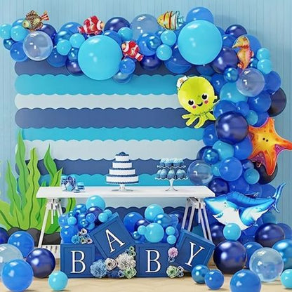 Kabukis 110 Pcs Sea Party Decorations - Balloon Arch to an Ocean Paradise