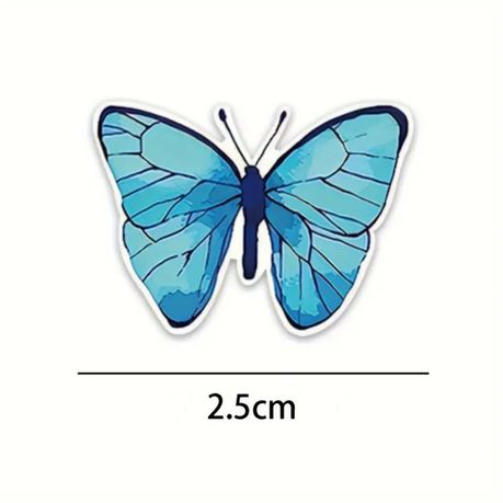 500pcs Bright & Attractive Butterfly &Flower Shaped Gift Wrap Sticker Roll