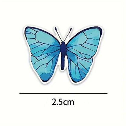 500pcs Bright & Attractive Butterfly &Flower Shaped Gift Wrap Sticker Roll