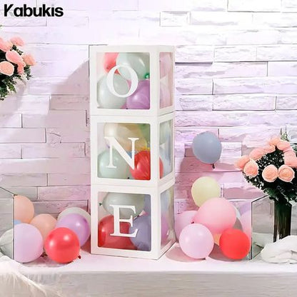 Kabukis Chic 'ONE' Balloon Box - Celebrate Baby's Big Milestone!