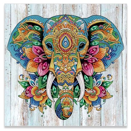 Diamond Dot Art Painting Kit Elephant Craft - Sparkling 5D DIY Fun
